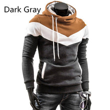Load image into Gallery viewer, 2020 Fashion Autumn Hoodies Men Sweatshirt Male Stitching Hooded Hip Hop Long Sleeve Sweatshirt Men Silm Hoodies Outwear 3XL