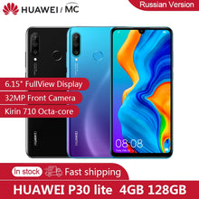 Load image into Gallery viewer, HUAWEI P30 Lite 6.15" FHD Kirin710 4GB 128GB Mobile phone 32MP Front Camera 3340mAh Battery Octa-core EMUI 9.0 NFC FCC Cellphone