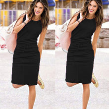 Load image into Gallery viewer, Women's Dress New Summer Sleeveless Summer Beach Casual Solid Color Elegant Party Dress vestido navidad mujer roupa feminina 5.2