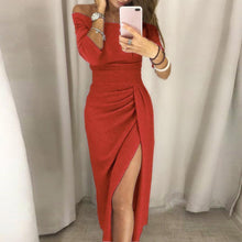 Load image into Gallery viewer, Women Deep V Sequins Wrap Ruched Sleeveless Nightclub Party Dress robe longue femme ete 2019#PY
