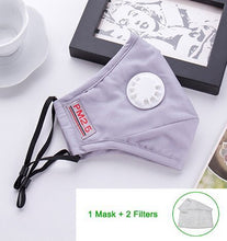 Load image into Gallery viewer, Anti Pollution Mouth Mask Dust Respirator Washable Reusable fashion face Masks Cotton Unisex Mouth Muffle for Allergy
